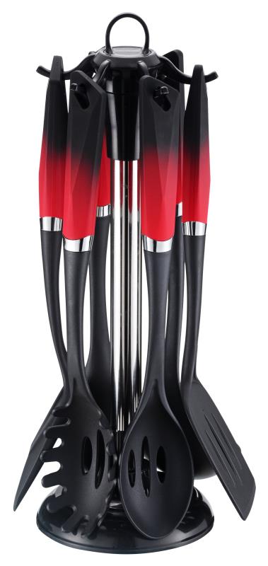 Set d’ustensile de cuisine - Noir - rouge