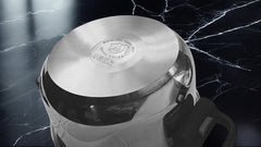 Autocuiseur et Casserole à Couscous Royal Swiss - 2 en 1 - 10 Litres - Ø 26 cm - Acier Inoxydable - Induction - Fermeture Automatique