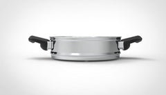 Autocuiseur et Casserole à Couscous Royal Swiss - 2 en 1 - 8 Litres - Ø 26 cm - Acier Inoxydable - Induction - Fermeture Automatique