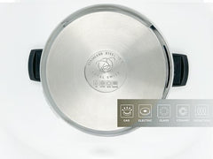 Autocuiseur et Casserole à Couscous Royal Swiss - 2 en 1 - 6 Litres - Ø 24 cm - Acier Inoxydable - Induction - Fermeture Automatique