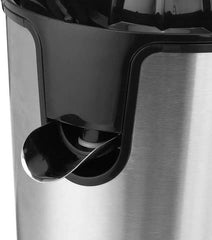 Presse-agrumes électrique Royal Swiss - 0,4 L - Acier inoxydable - Avec 2 cônes de presse et fonction anti-goutte